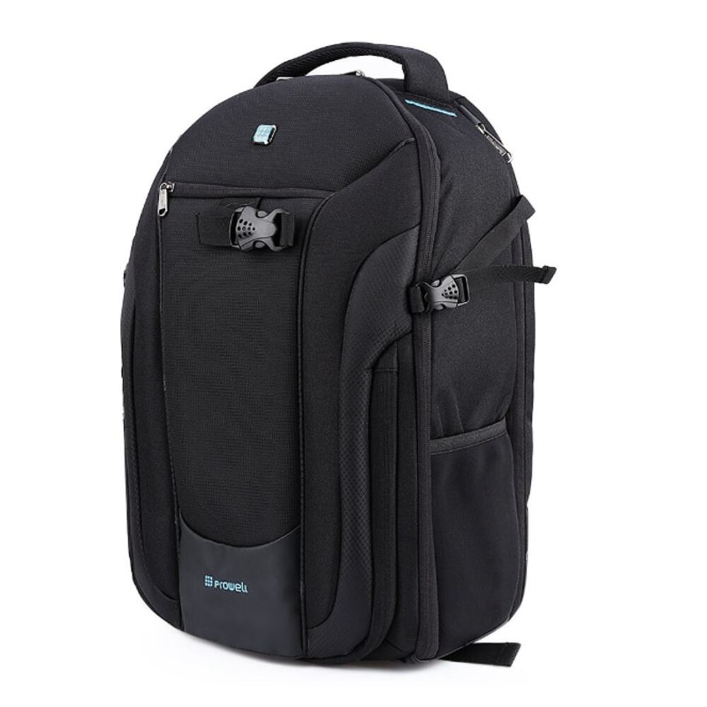 Prowell DC21948 DSLR Camera Backpack Black Padded Adjustable Dividers Techwear